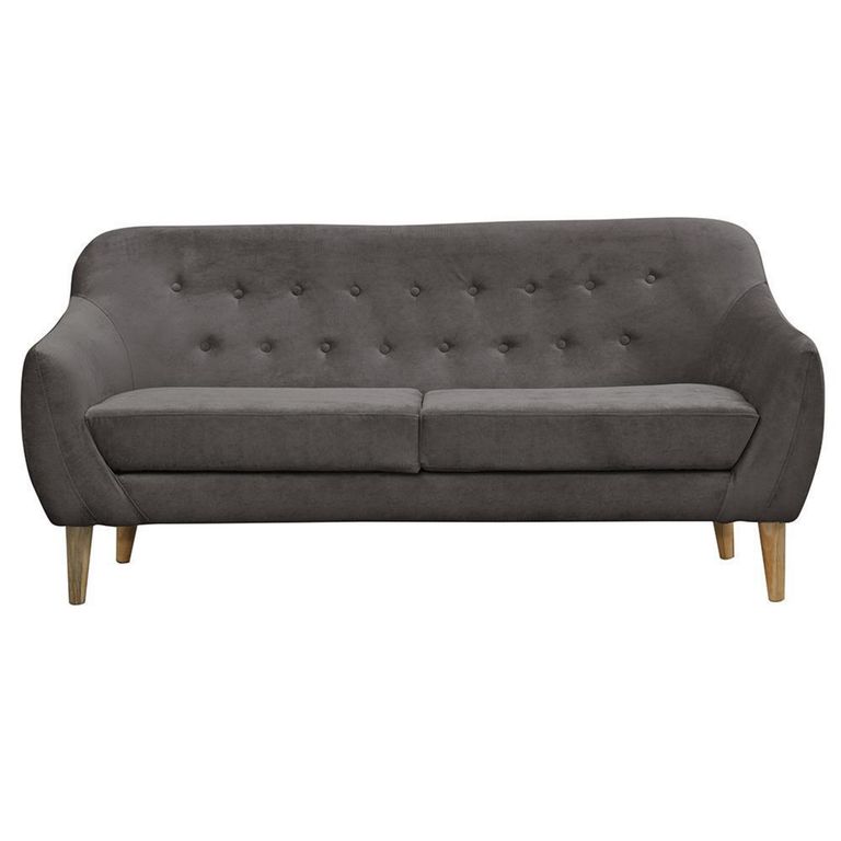 Sofá 3 cuerpos Norway 185x90x87 cm Gris