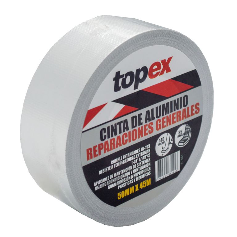 Cinta adhesiva aluminio 50mm x 45m