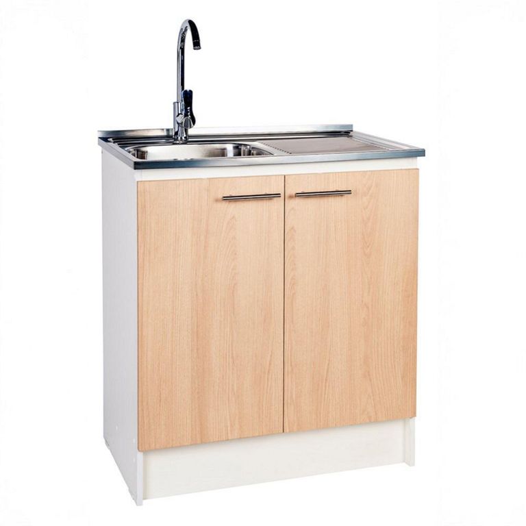 Kit mueble de cocina 1 Cubeta(s) Derecho 80x87x48.5 cm Café
