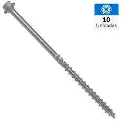 MAMUT - Tornillo Tirafondo Madera 140 mm 8 mm 10 unidad(es)