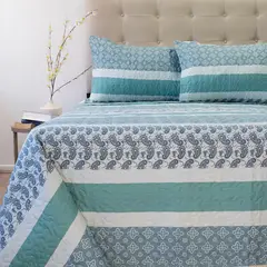 DORAL - Quilt 2 plazas Stitchy Multicolor