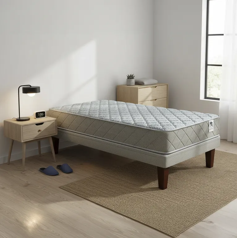 JUST HOME COLLECTION Cama 1 plaza Europea Soñño Gris