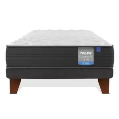 FLEX - Cama Europea 1 plaza Europea Europdic Dual Gris