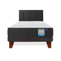 FLEX - Cama Europea 1 plaza Europea Europdic Dual Gris