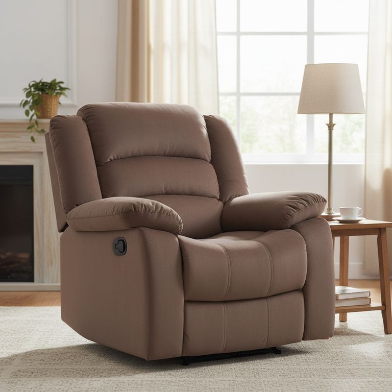 Bergere 1 cuerpo Polonia 94x101x90 cm Café