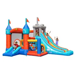 BLASTZONE - Juego Inflable 13 en 1 320x295x485 cm Celeste
