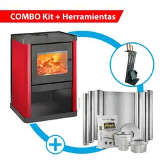 AMESTI - Estufa Leña Classic 400 rojo