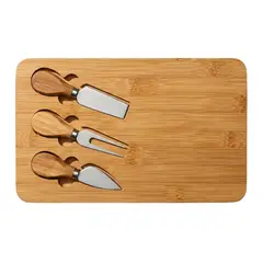 JUST HOME COLLECTION - Tabla Aperitivo de Bamboo con Utensilios 18.7x29.8 cm