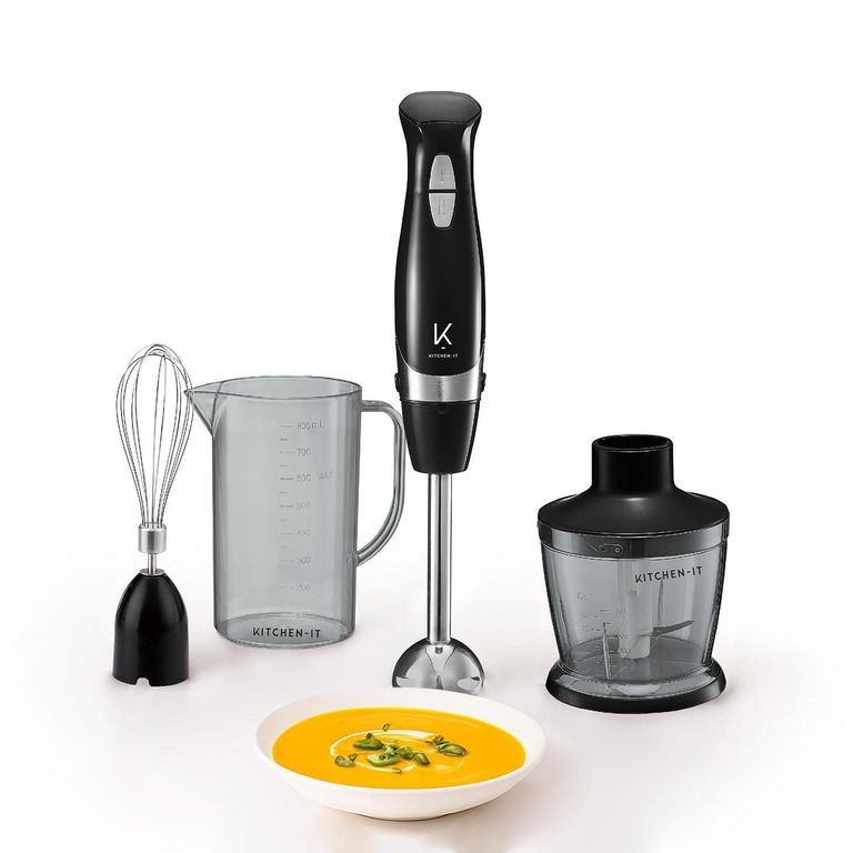 Minipimer 4 en 1 0.8 Litros Negro Lite