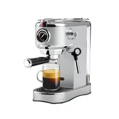 KITCHEN IT - Cafetera Espresso Bari 5 en 1 Cápsulas y Grano Molido Kitchen-it 1 l 1450 W Gris