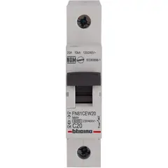 BTICINO - Interruptor automático 20 A curva C 6KA