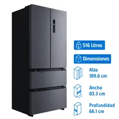 TEKA - Refrigerador French Door No Frost 516 Litros Inox RFD 77825 SS