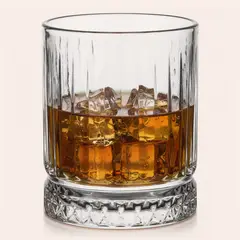 LUGANO - Set 6 Vasos Bajos de Vidrio 340 ml Transparente