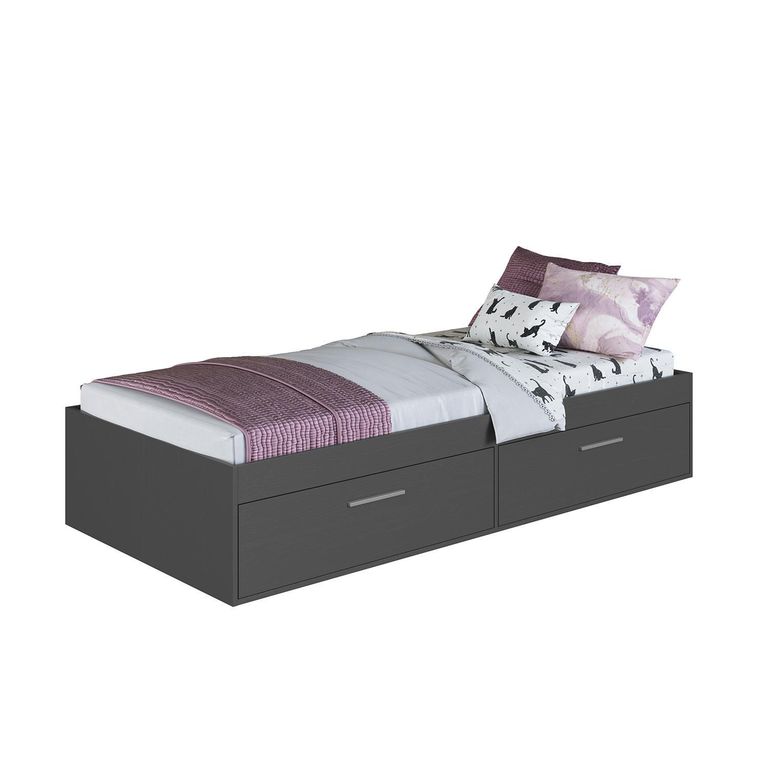 HOGA Cama 1.5 plazas Europea Tokio Gris