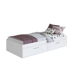 HOGA - Cama 1.5 plazas Europea Tokio Blanco