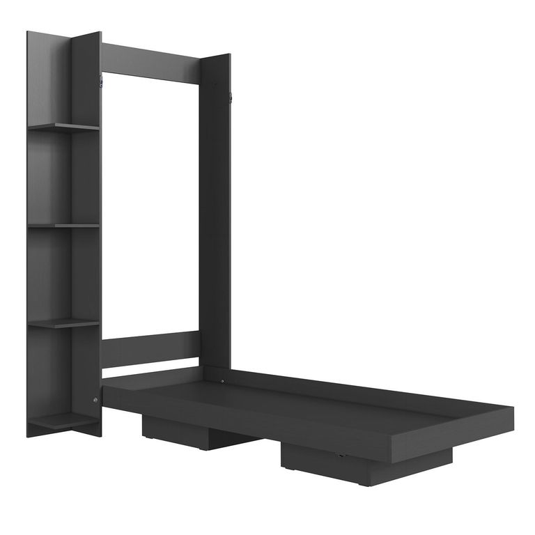 HOGA Cama 1 plaza Cama plegable Vancouver Gris