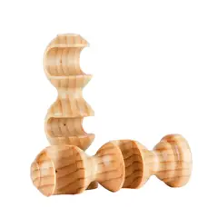 AURA - Soporte Doble Techo 19/28 Mm 2 Und Natural