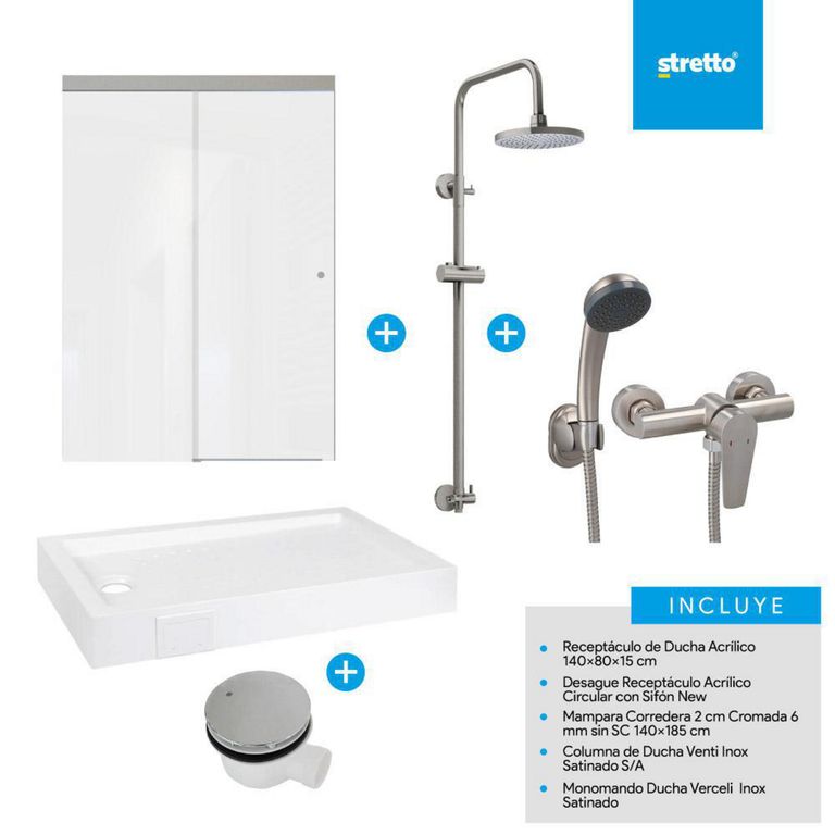 Pack receptaculo Acrílico 85xx190 cm