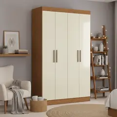 DI PORETTI - Closet 4 Puerta(s) 2 Cajón(es) 4 Repisa(s) 119x200x47 cm