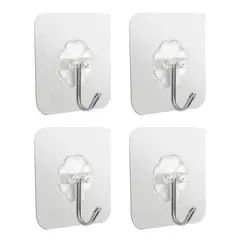 FIXSER - Ganchos Transparentes 4 unidades