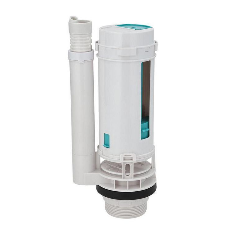 Válvula de descarga dual 2" altura regulable WC two piece + botonera universal