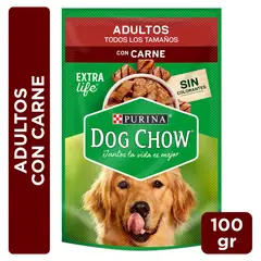 DOG CHOW - Alimento húmedo para Perro Adulto Carne 0.1 kg