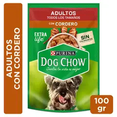 DOG CHOW - Alimento húmedo para Perro Adulto Cordero 0.1 kg