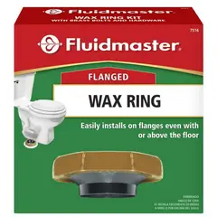 FLUIDMASTER - Sello de cera antifuga con flange para taza WC