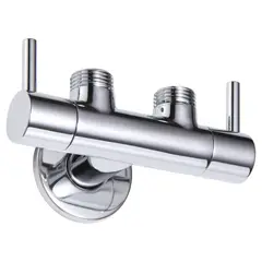 CORSOVALV - Llave Angular de doble salida 1/2"x1/2"x1/2"