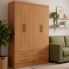 MOBILFRANK - Combo 2 closet 2 puertas 2 cajones 194,5x54,8x41,7 cm