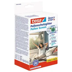 TESA - Malla Anti-Polen Negro para Ventana 1,3x1,5 m