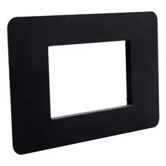 BTICINO - Placa Black 3 Puestos Matixgo