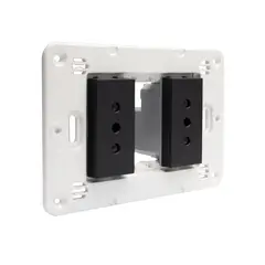BTICINO - Tomacorriente Doble 10A Black Semi Armado Matixgo