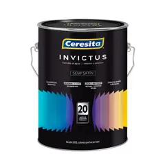 CERESITA - Esmalte Agua Tarro 1 galón(es) Semisatín Blanco Invictus