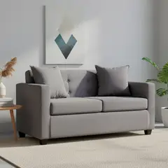 MASEL - Sofá 2 cuerpos Gramados 2C 130x83x70 cm Gris