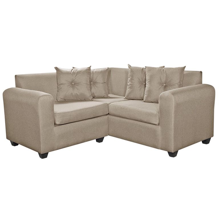 Seccional 3 cuerpos Gramados 160x78x160 cm Beige