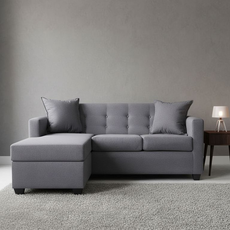 Seccional 3 cuerpos Gramados 170x70x83 cm Gris
