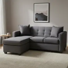 MASEL - Seccional 3 cuerpos Gramados 170x70x83 cm Gris oscuro