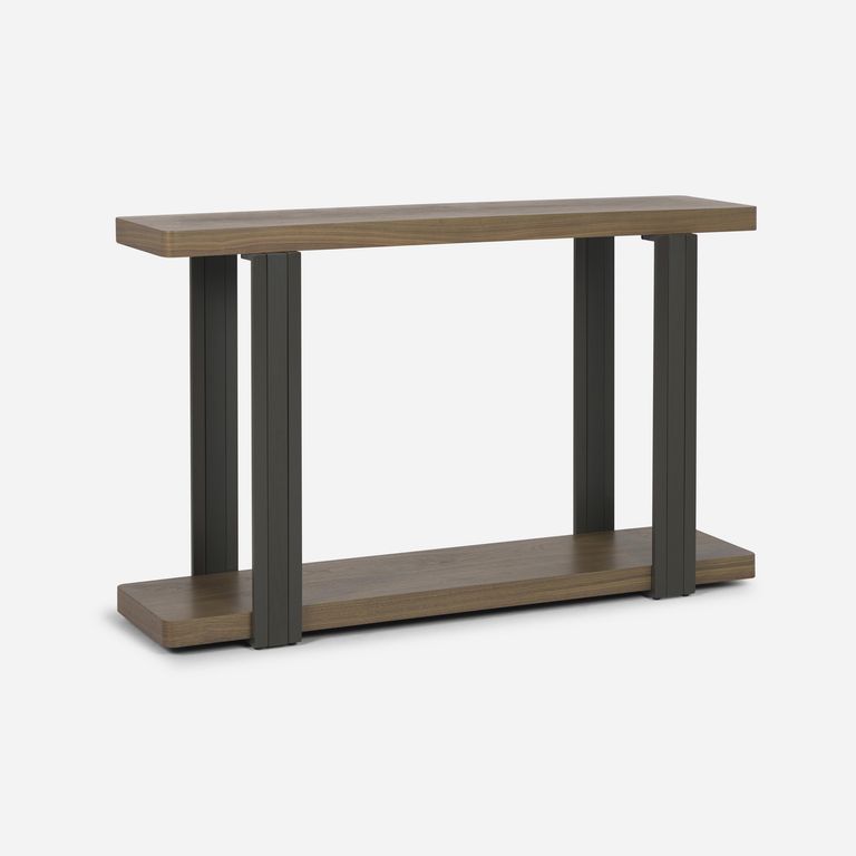 Mesa arrimo Koli Nogal 37x25x30 cm