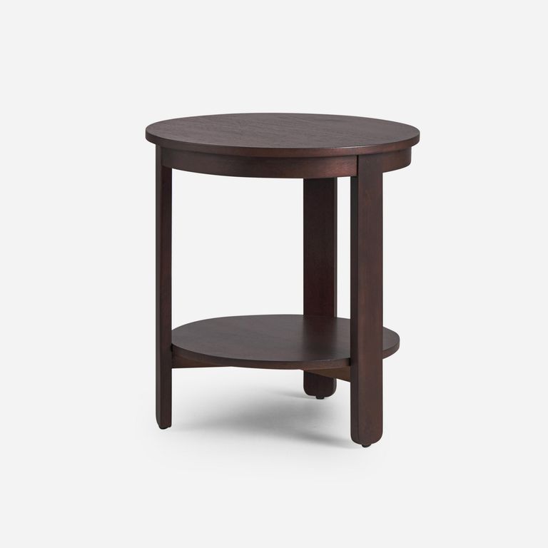 Mesa lateral Kavi Tostado 65x22x71 cm