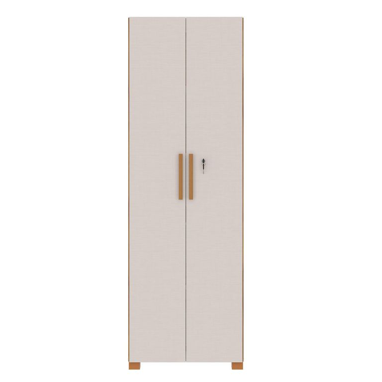 Mueble despensa dos puertas café-blanco