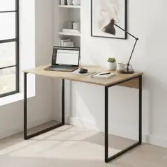 VEKKAHOME - Escritorio Plus 120 Café - negro 120x76.6x60 cm