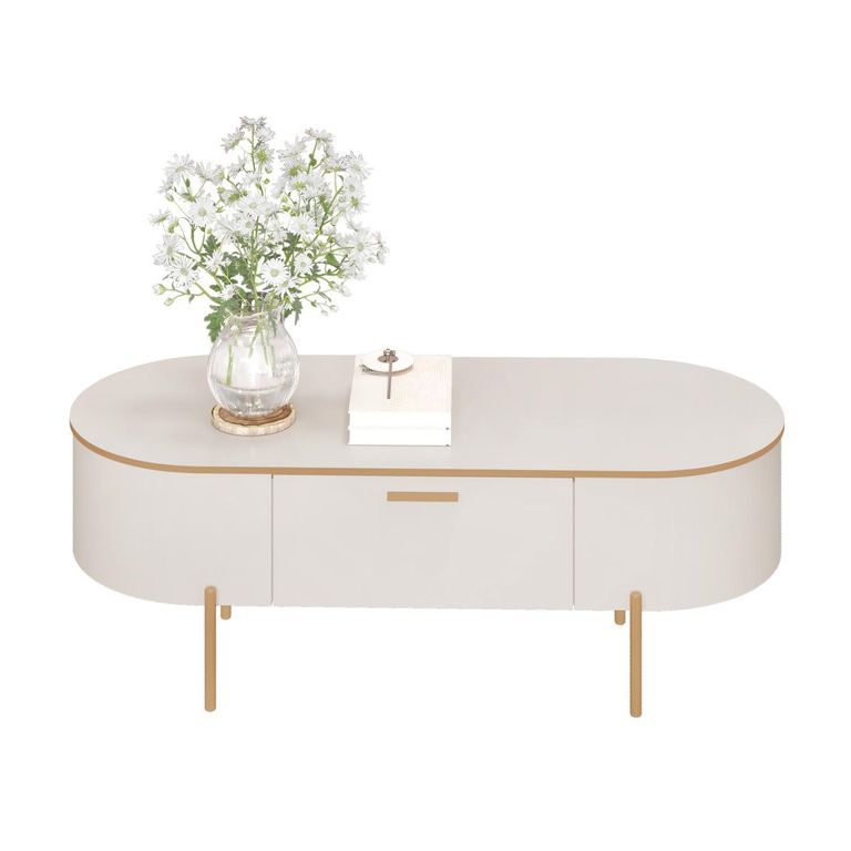 Mesa de centro Selena Beige 46.5x107.5x34.5 cm