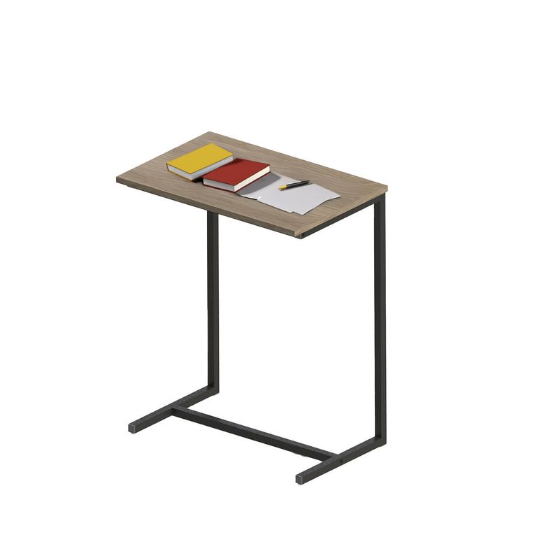 Mesa portátil Wanda Café - negro 36x55x67.9 cm