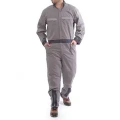 GENERICO - Overol Poplin con Cinta GRIS, Talla M