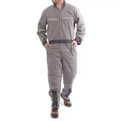 GENERICO - Overol Poplin con Cinta GRIS, Talla XXL