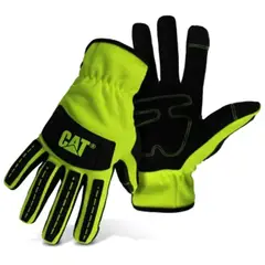 CAT - Guante de Cuero XXL Amarillo