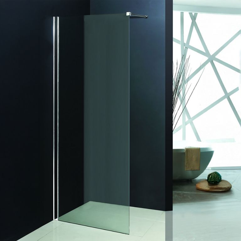 Mampara de Receptáculo Fija 100x195 cm Vidrio Templado 8 mm