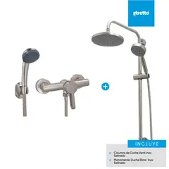 MOSAICO - Pack columna Venti + ducha Rizzo Inox