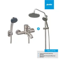 MOSAICO - Pack columna Venti + tina ducha Rizzo Inox